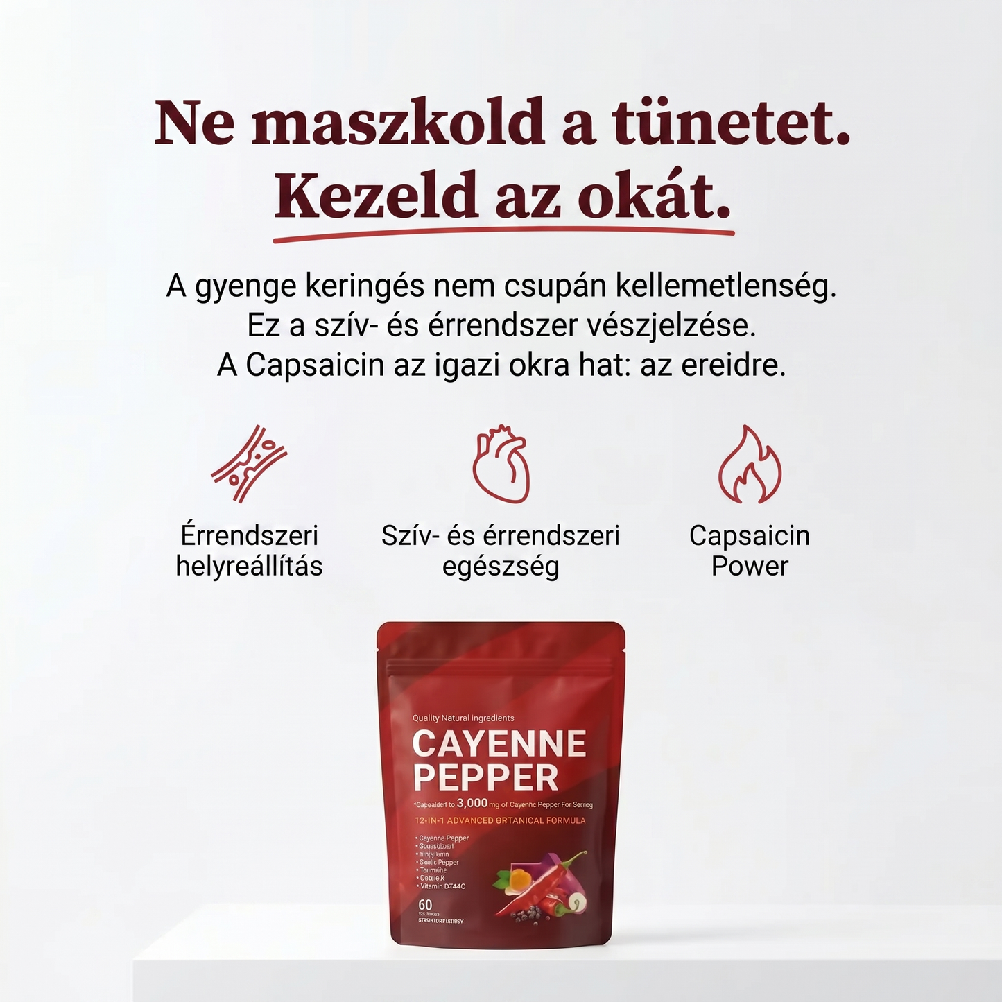 VIRZAV® Capsaicin Power – Cayenne Pepper kapszulák