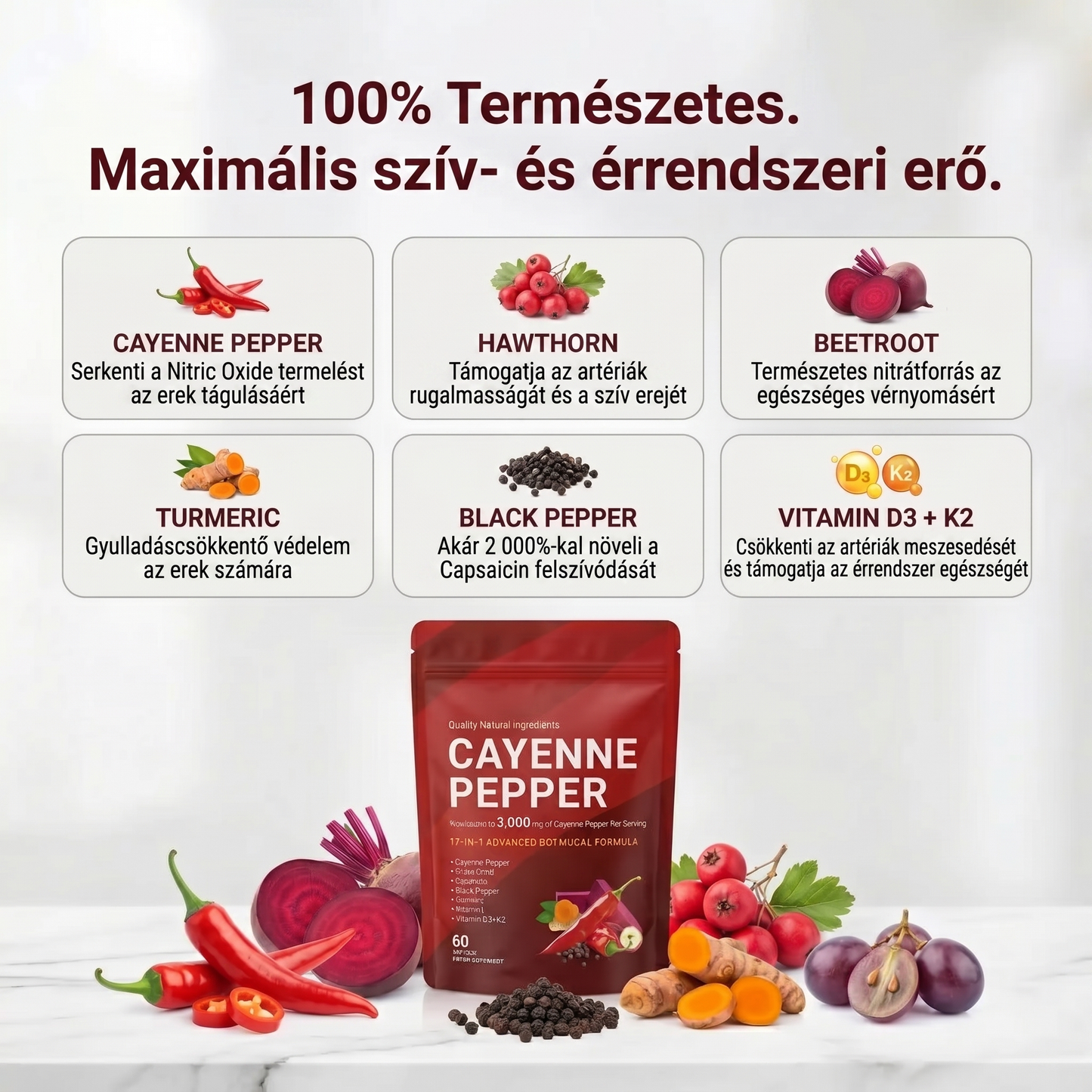VIRZAV® Capsaicin Power – Cayenne Pepper kapszulák