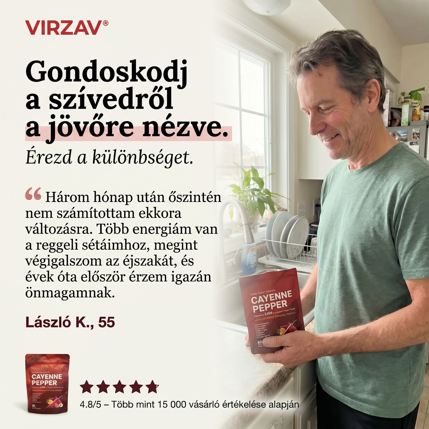 VIRZAV® Capsaicin Power – Cayenne Pepper kapszulák
